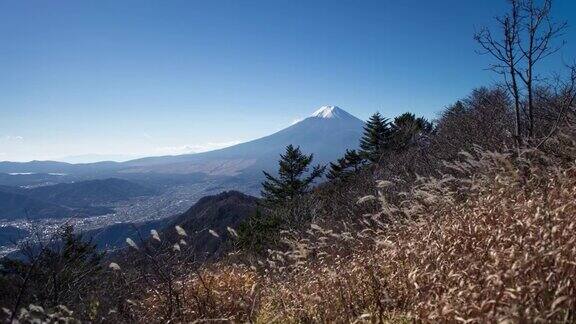 4K延时:日本山梨县富士山