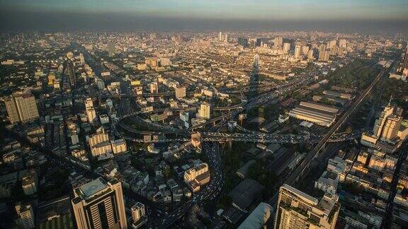D2N曼谷城市繁忙交通的时间流逝