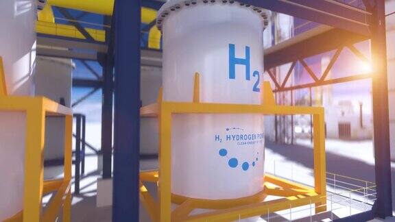 氢气可再生能源生产-氢气清洁电力太阳能和风力发电设施