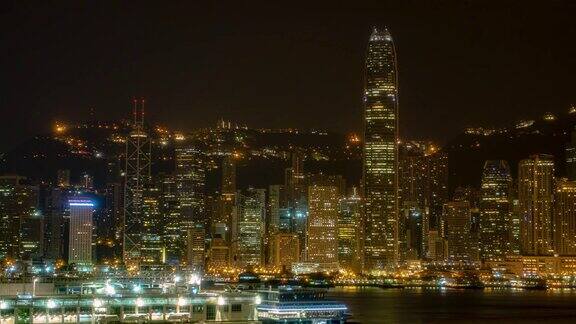 香港从白天到夜晚的过渡22