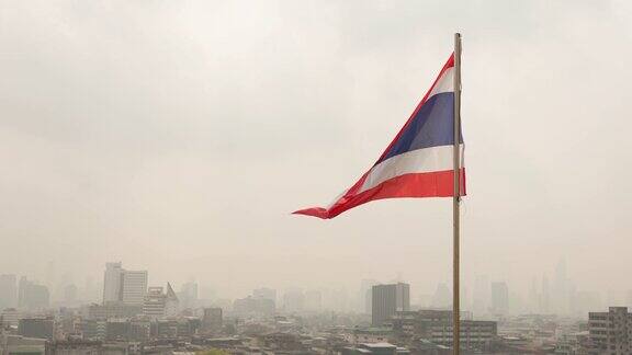泰国国旗迎风飘扬泰国国旗