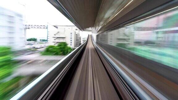 4K超延时:日本东京的自动列车