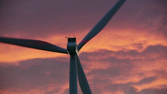 绿色能源风力涡轮机在绿色领域产生能源现代发电厂替代能源四轴飞行器飞行