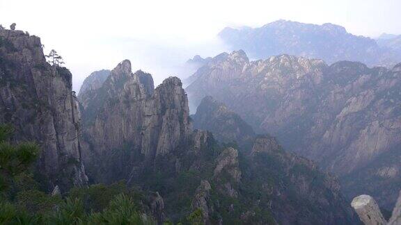 黄山或黄山云海风景中国东部安徽省