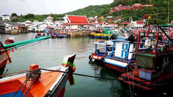位于泰国湾中部的四川岛渔村