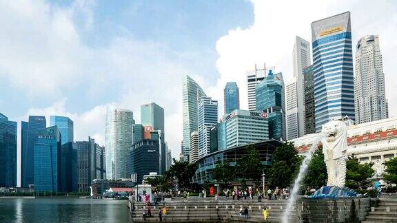 4K延时拍摄:新加坡中央商务区