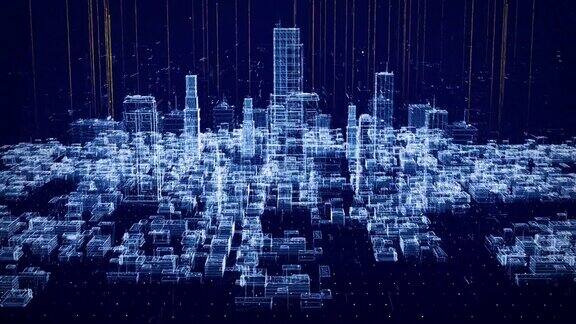 高速互联网覆盖全息3D智慧城市
