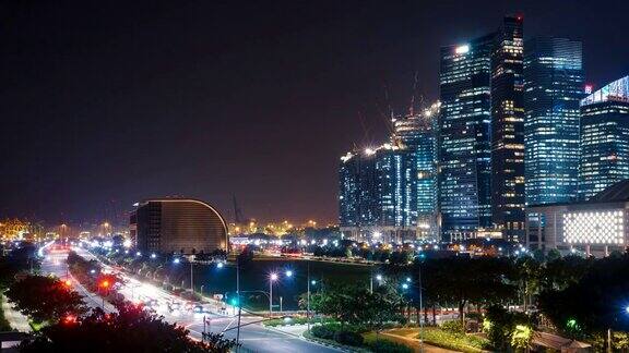 LS缩小了新加坡的夜景