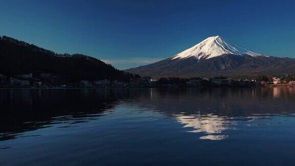 4k视频:太富士在日本藤吉田kawaguchiko