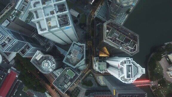 新加坡-市区鸟瞰图