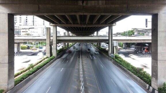 4k泰国曼谷街头汽车在行驶