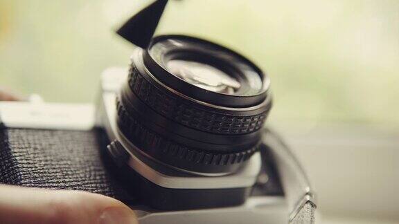 清洗旧胶片相机镜头专业摄影器材