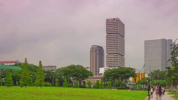 日光新加坡城市公园步行全景4k时间推移