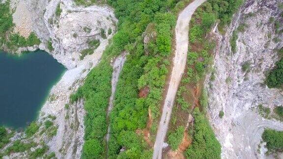 鸟瞰泰国春武里大峡谷公路