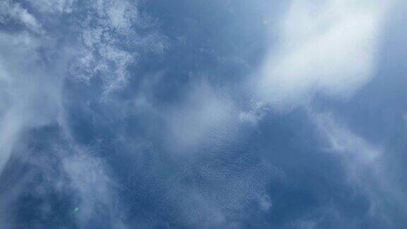 美丽的蓝天与云在运动时间流逝