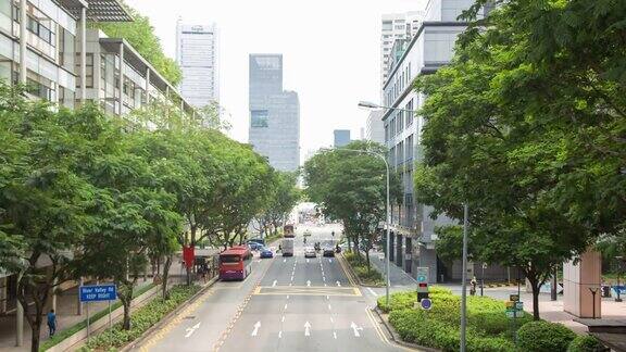 4K时间间隔:新加坡城市的交通状况