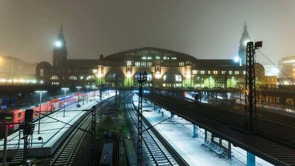 汉堡火车站时光流逝