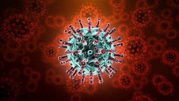 Covid-19病毒可循环动画