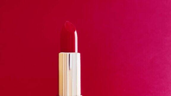 金管红唇作为高档化妆品、彩妆美容品牌