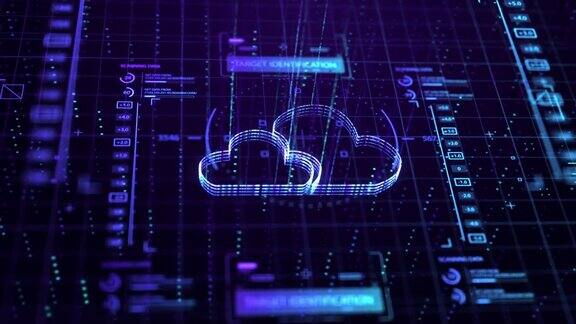 技术网络与数据连接安全数据网络数字云计算网络安全概念