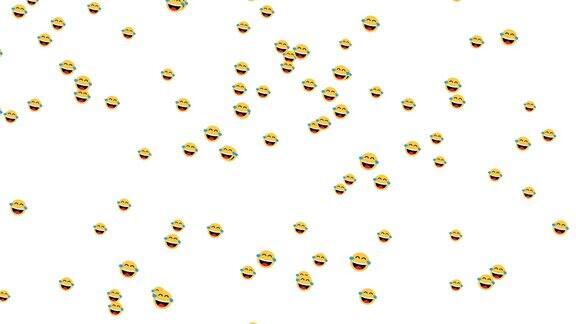 社交媒体符号动画Emoji分词4K视频