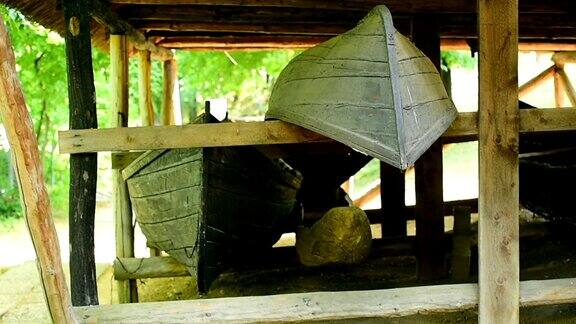 传统木制渔船