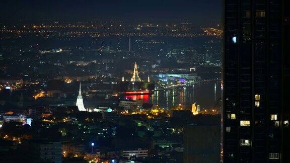 泰国曼谷的夜城