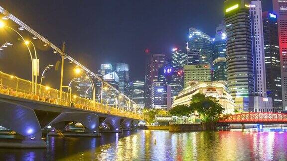 新加坡和滨海湾全景