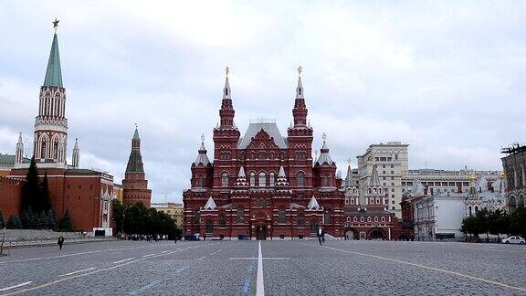 莫斯科红场国家历史博物馆和克里姆林宫