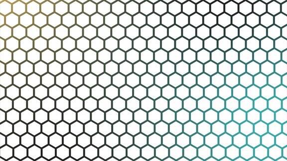 未来色彩缤纷的表面六边形瓷砖时尚的简单和最小的几何六边形背景