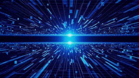 未来技术大数据背景数据漏斗ai网络量子节点隧道波线