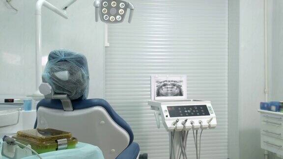 医院的专业牙医室保健、牙科和医学概念