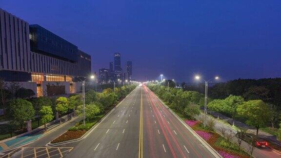 城市高速公路延时摄影