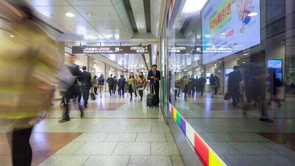 4K延时:拥挤的名古屋火车站