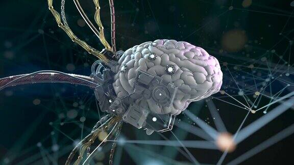 科学人工智能大脑与电线