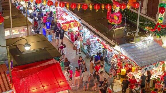 2018年中国新年在新加坡华埠游客享受旅游