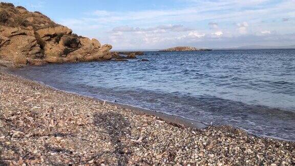 爱琴海的一个平静的海湾