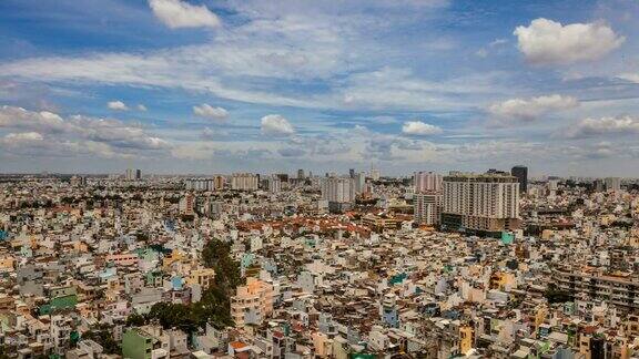 越南胡志明市鸟瞰图