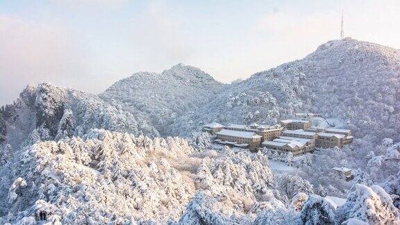 黄山的雪景