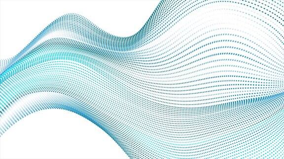 科幻抽象最小运动背景与点弯曲波浪线