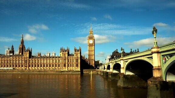 大本钟和英国议会大厦的时间流逝