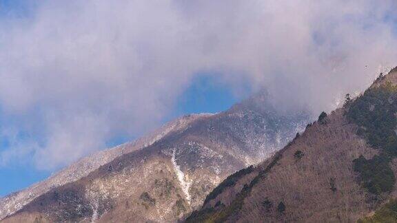 4K延时:日本伏谟帕拉营地的山和云