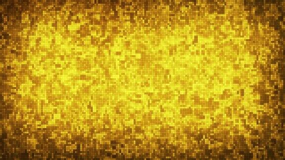 金色粒子正方形与抽象的背景迪斯科金色派对背景