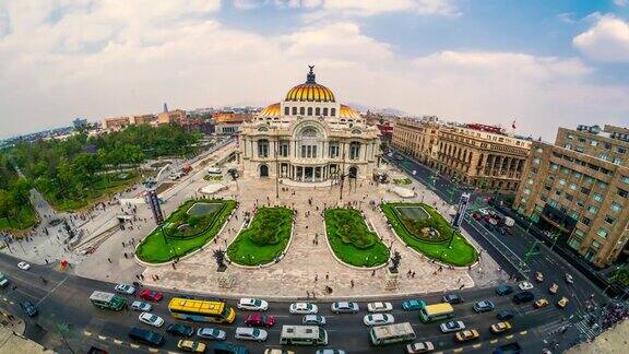 墨西哥城帕拉西奥·德·贝拉斯·阿特斯日食