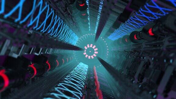 未来抽象技术空间隧道