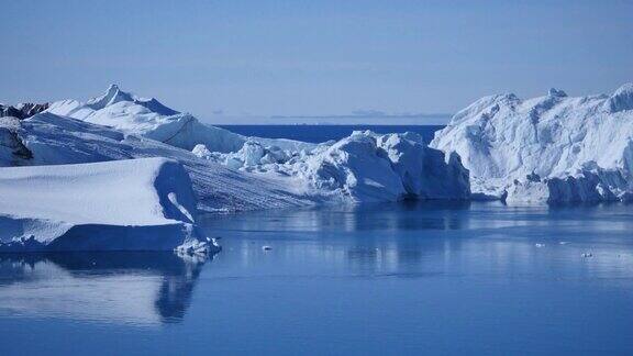 格陵兰冰山的镜头