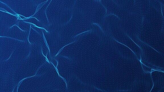 抽象的蓝色波浪背景