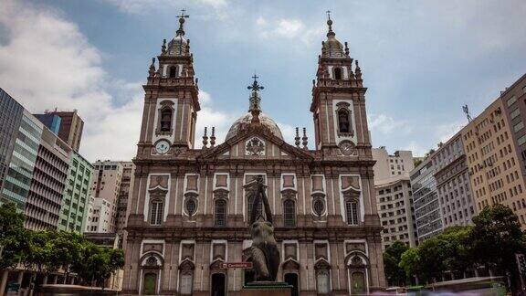大烛台教堂的时间流逝里约热内卢巴西