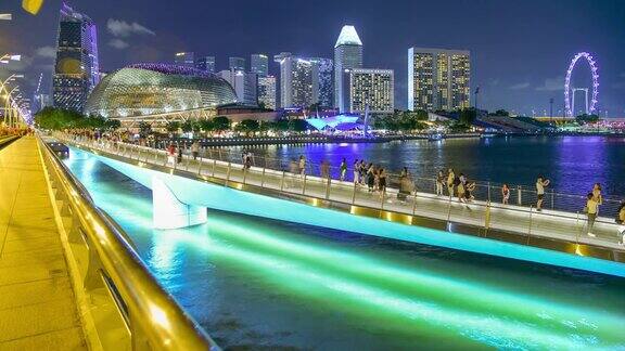 新加坡的城市景观以人为景