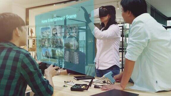 东南亚人从事虚拟现实开发项目